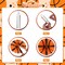 Basketball Party Decorations Kit - Basketball-Themed Paper Fans & Table Centerpiece Set, for Basketball Birthday Party & Supplies